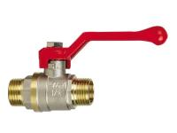 Кран шаровый 1/2" н/н ручка (красная) JIF 353 NB (12/120)
