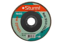 Круг зачистной ЛЕПЕСТКОВЫЙ 125х22, 80 зерно, STURM