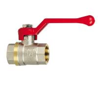 Кран шаровый 1/2" в/в ручка (красная) JIF 351 NB (12/120)