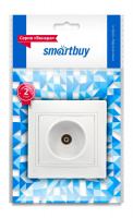 SmartBuy "Венера" розетка ТВ 1-мест. с/у белая SBE-01w-S1-TV